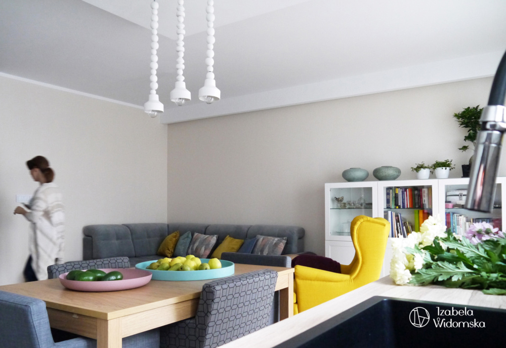 U siebie w pastelowych kolorach | Ciepło Optymizm Wygoda | Projekt wnętrza architekt Izabela Widomska