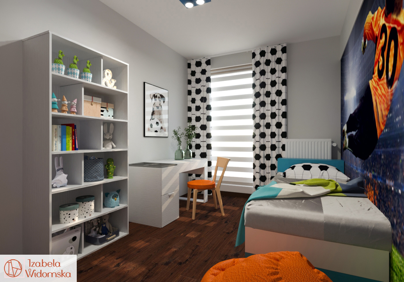 Męskie mieszkanie pełne książek