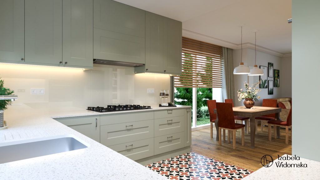 Dom za miastem z elementami stylu klasycznego | Harmonia Ciepło Komfort | Projekt wnętrza architekt Izabela Widomska