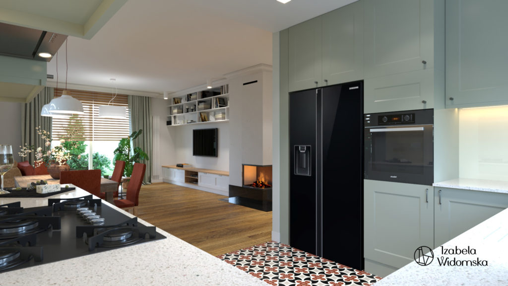 Dom za miastem z elementami stylu klasycznego | Harmonia Ciepło Komfort | Projekt wnętrza architekt Izabela Widomska