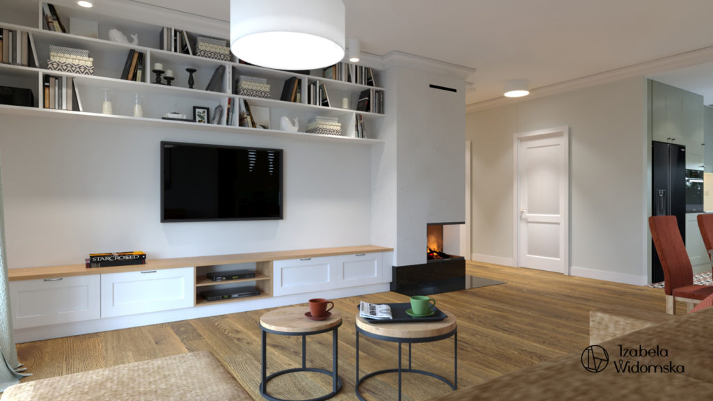 Dom za miastem z elementami stylu klasycznego | Harmonia Ciepło Komfort | Projekt wnętrza architekt Izabela Widomska