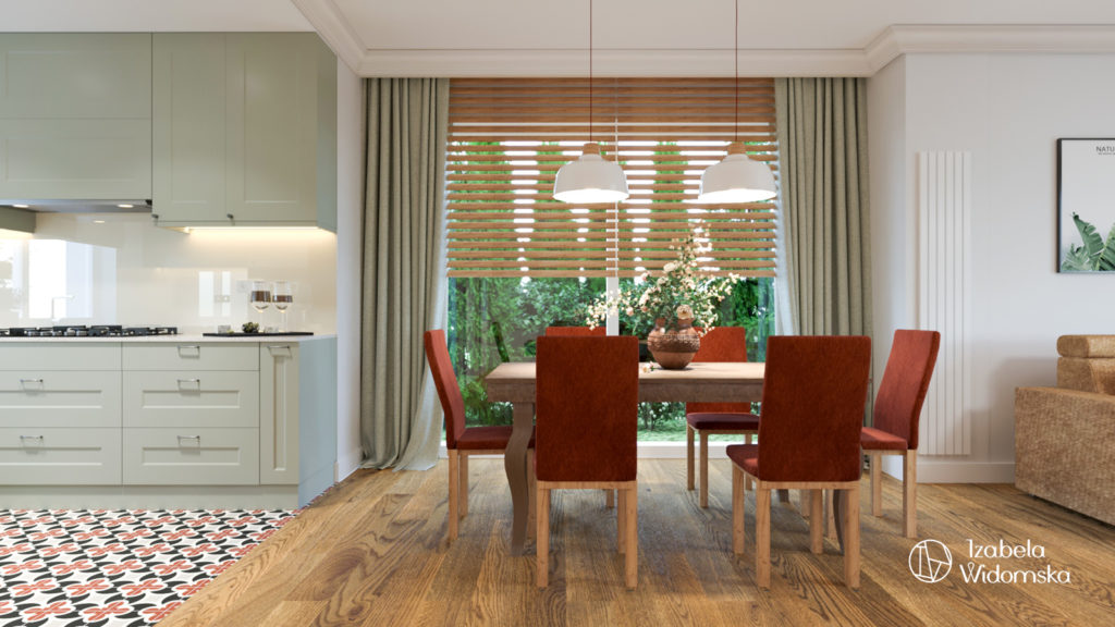 Dom za miastem z elementami stylu klasycznego | Harmonia Ciepło Komfort | Projekt wnętrza architekt Izabela Widomska