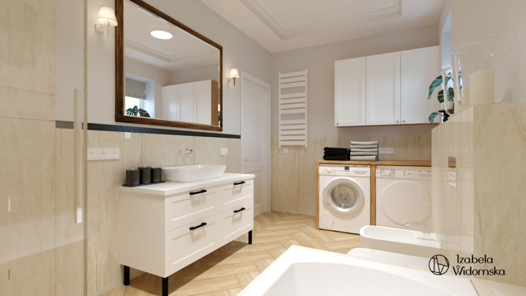 Dom za miastem z elementami stylu klasycznego | Harmonia Ciepło Komfort | Projekt wnętrza architekt Izabela Widomska