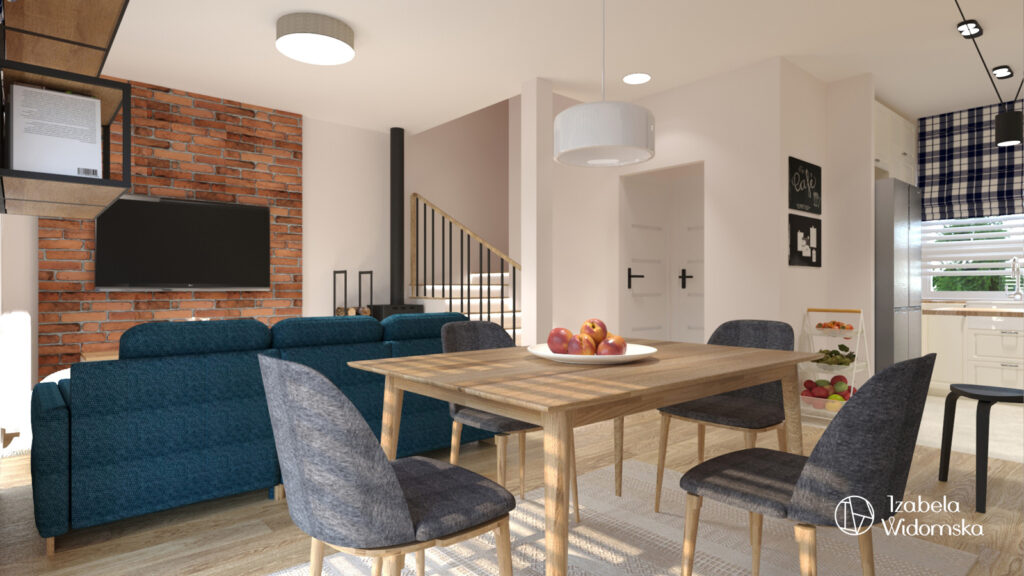 Wygodny segment w stylu skandynawskim | Styl skandynawski Wygoda Funkcjonalność | Projekt wnętrza architekt Izabela Widomska