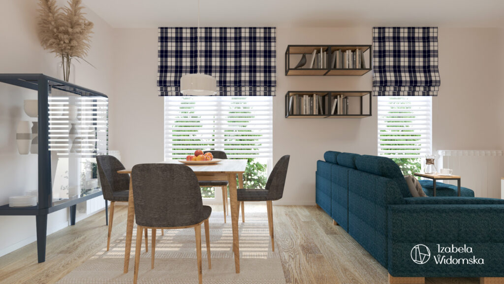 Wygodny segment w stylu skandynawskim | Styl skandynawski Wygoda Funkcjonalność | Projekt wnętrza architekt Izabela Widomska