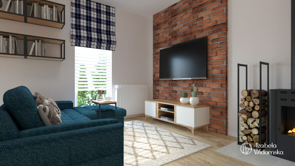 Wygodny segment w stylu skandynawskim | Styl skandynawski Wygoda Funkcjonalność | Projekt wnętrza architekt Izabela Widomska