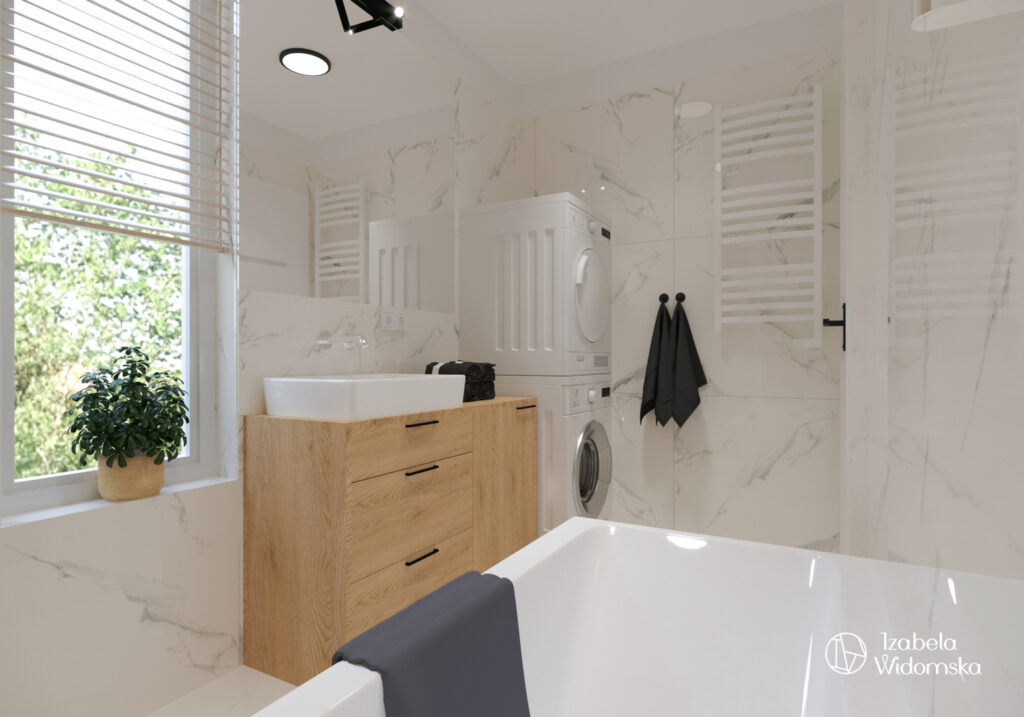 Wygodny segment w stylu skandynawskim | Styl skandynawski Wygoda Funkcjonalność | Projekt wnętrza architekt Izabela Widomska