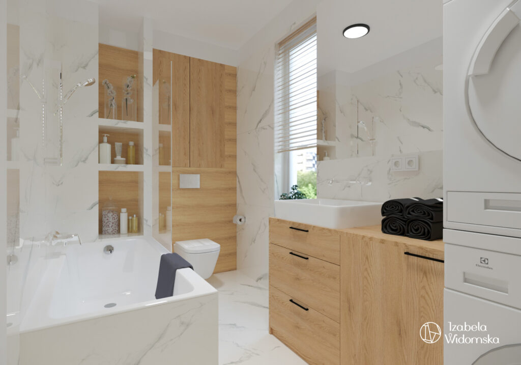 Wygodny segment w stylu skandynawskim | Styl skandynawski Wygoda Funkcjonalność | Projekt wnętrza architekt Izabela Widomska