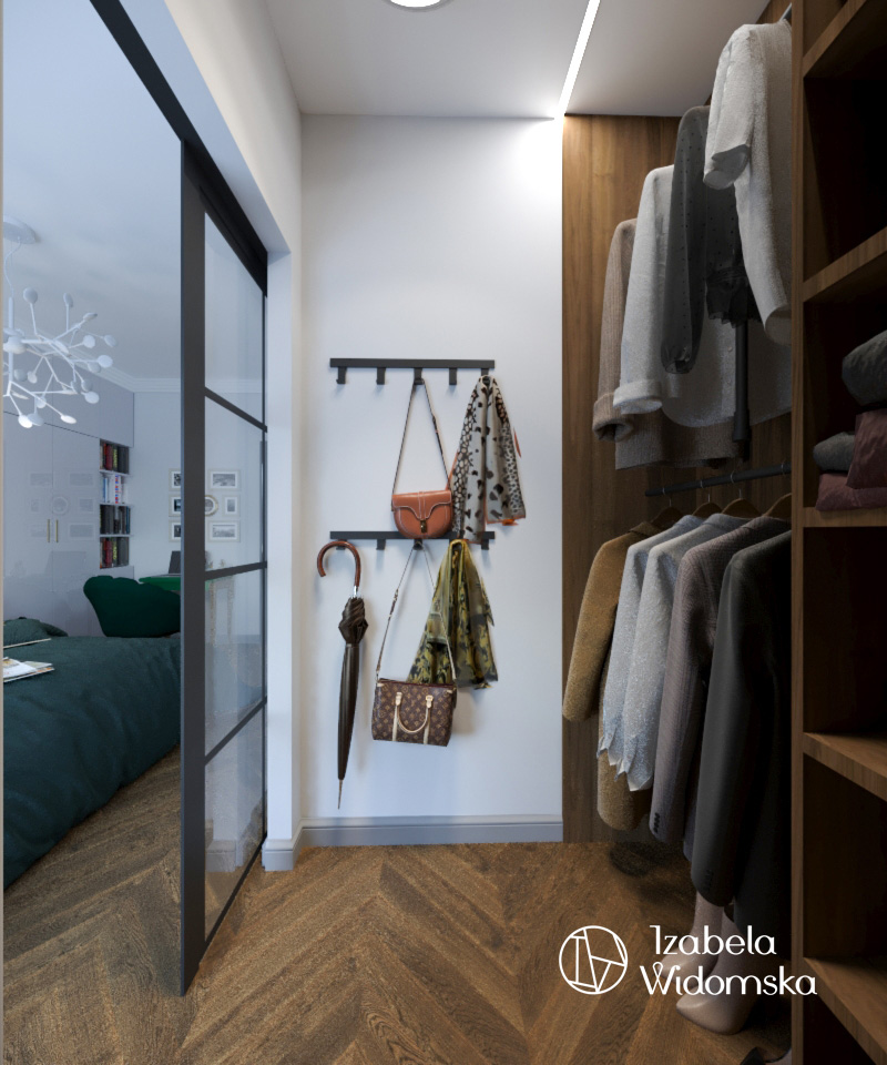 Glamour, art deco i zieleń | Piękno Harmonia Dopasowanie | Projekt wnętrza architekt Izabela Widomska