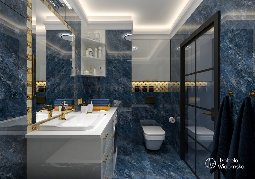 Glamour, art deco i zieleń | Piękno Harmonia Dopasowanie | Projekt wnętrza architekt Izabela Widomska