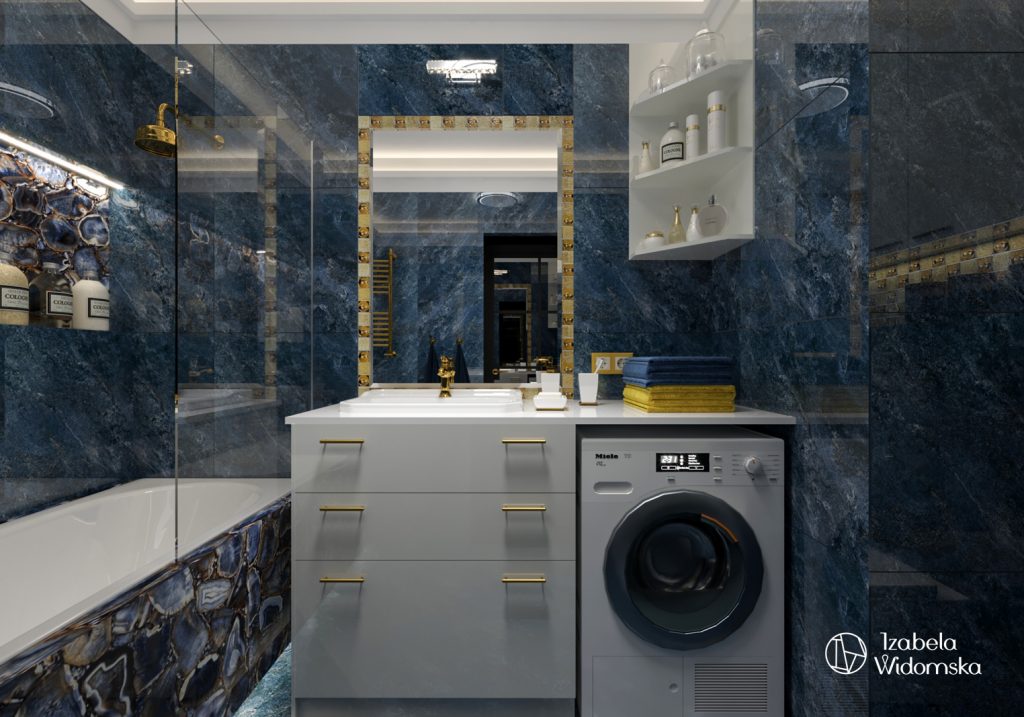 Glamour, art deco i zieleń | Piękno Harmonia Dopasowanie | Projekt wnętrza architekt Izabela Widomska