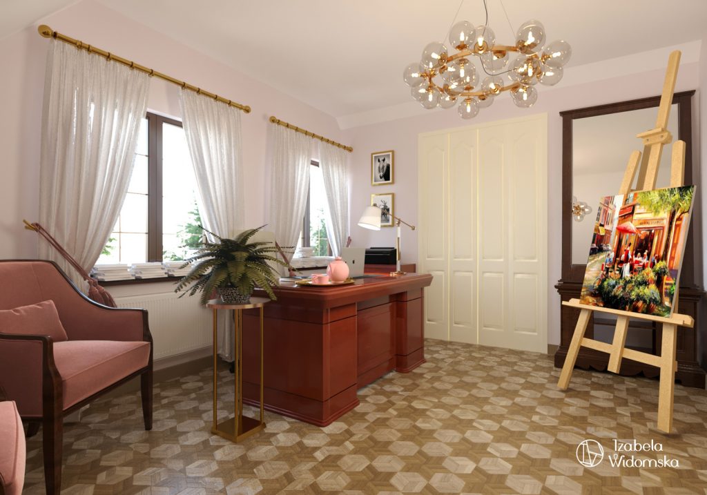 Dom z zieloną wyspą | Harmonia, Subtelne wnętrze | Projekt wnętrza architekt Izabela Widomska