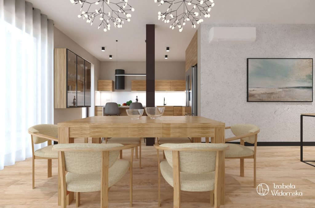 Komfortowy i piękny dom w minimalistycznym stylu | Piękno Harmonia Komfort | Projekt wnętrza architekt Izabela Widomska