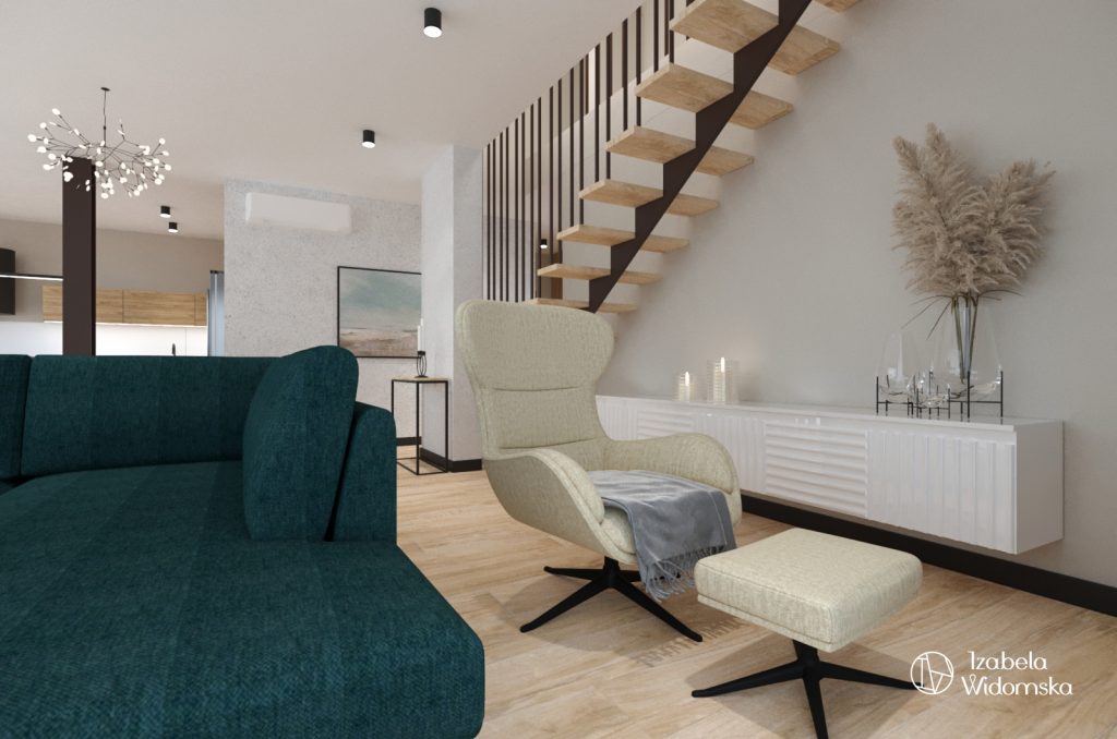 Komfortowy i piękny dom w minimalistycznym stylu | Piękno Harmonia Komfort | Projekt wnętrza architekt Izabela Widomska