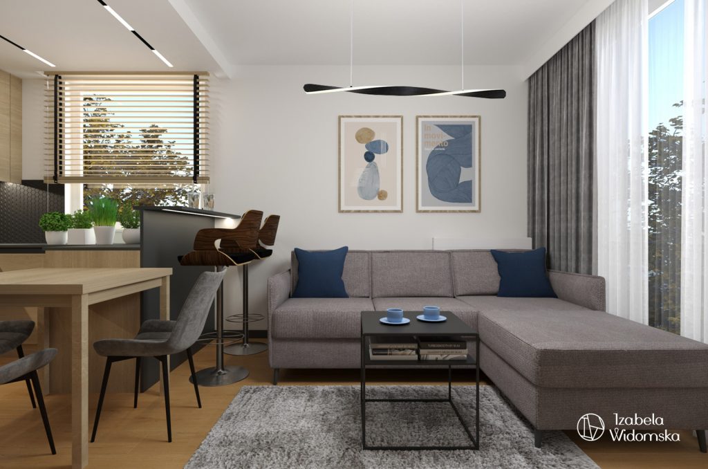 Męskie minimum | Komfort Harmonia Dopasowanie | Projekt wnętrza architekt Izabela Widomska