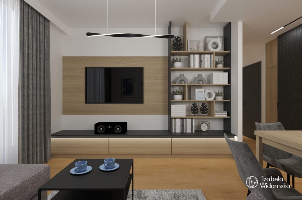 Męskie minimum | Komfort Harmonia Dopasowanie | Projekt wnętrza architekt Izabela Widomska