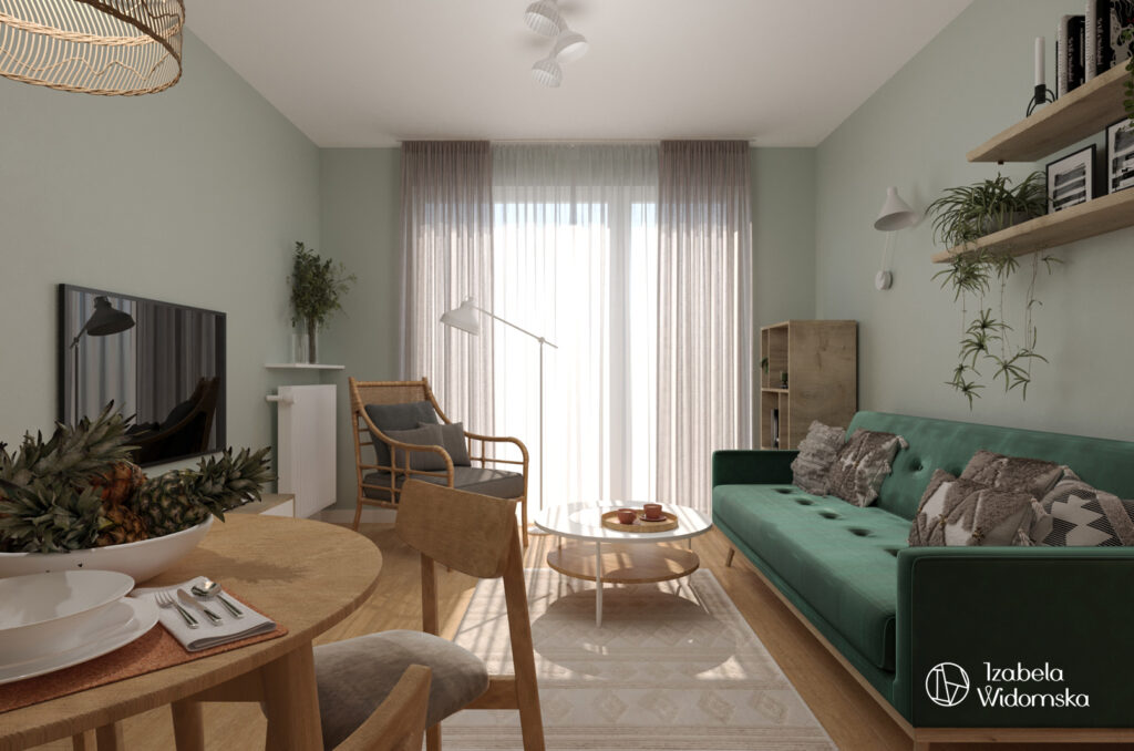 Kolorowo i boho | Ciepło Optymizm Wygoda | Projekt wnętrza architekt Izabela Widomska