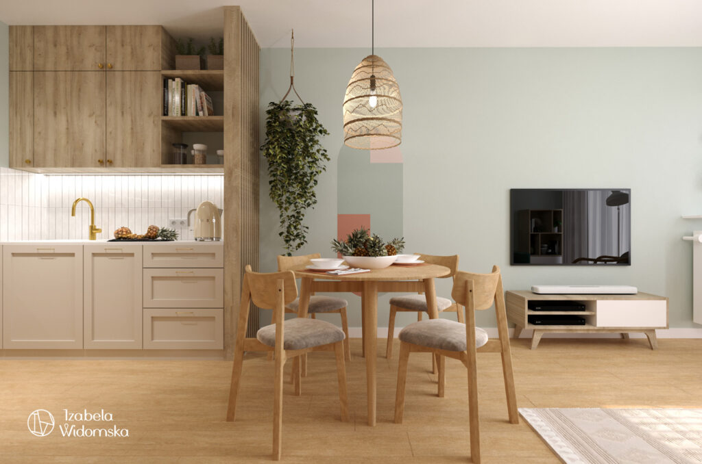 Kolorowo i boho | Ciepło Optymizm Wygoda | Projekt wnętrza architekt Izabela Widomska