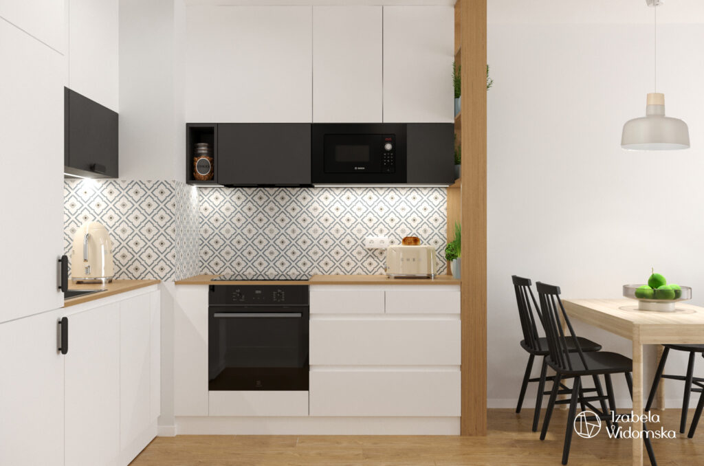 Mieszkanie dla dwojga z pieskiem | Harmonia Dobre życie Dopasowanie | Projekt wnętrza architekt Izabela Widomska