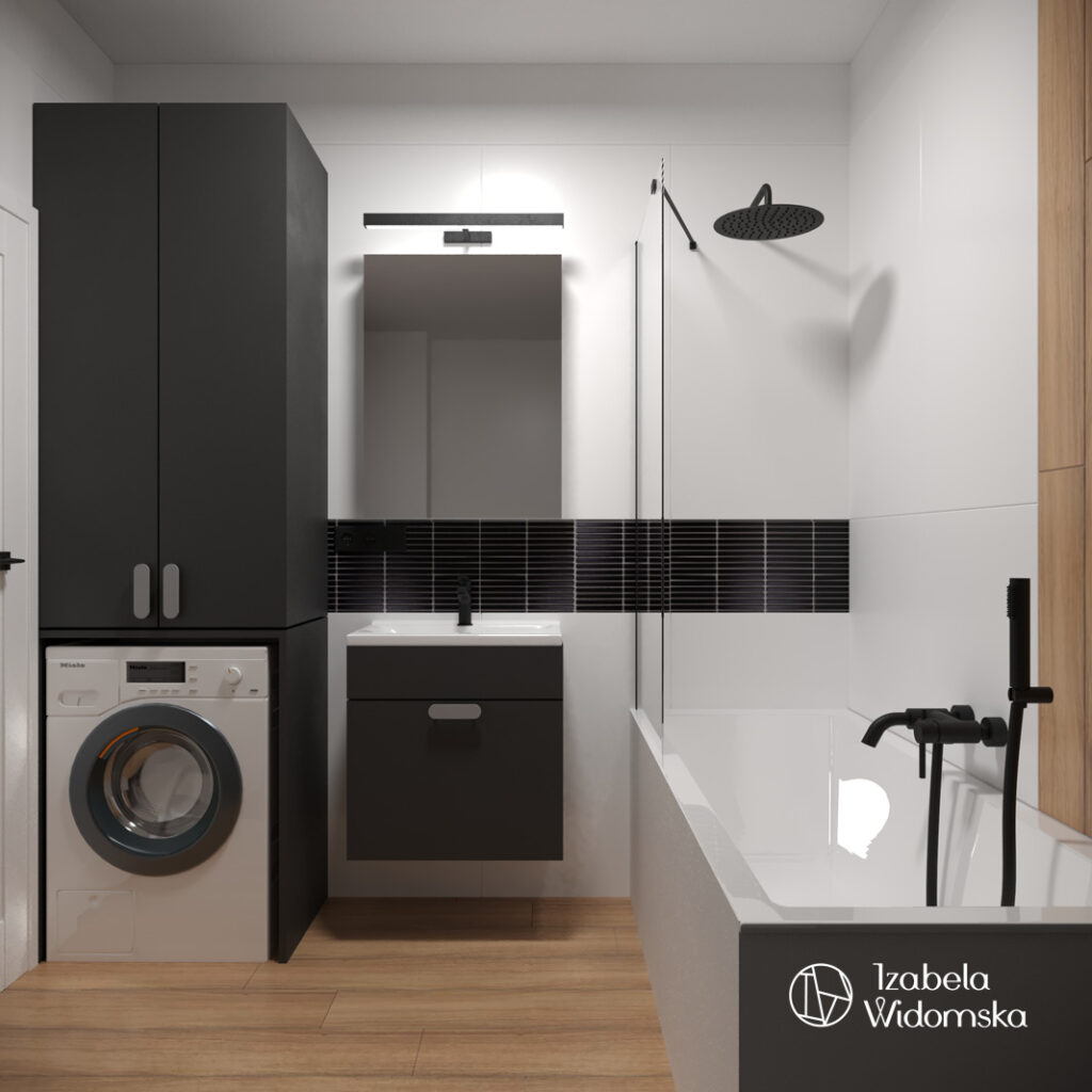 Mieszkanie dla dwojga z pieskiem | Harmonia Dobre życie Dopasowanie | Projekt wnętrza architekt Izabela Widomska