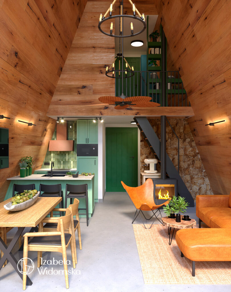 Domek letniskowy | Komfort Piękno Dopasowanie | Projekt wnętrza architekt Izabela Widomska