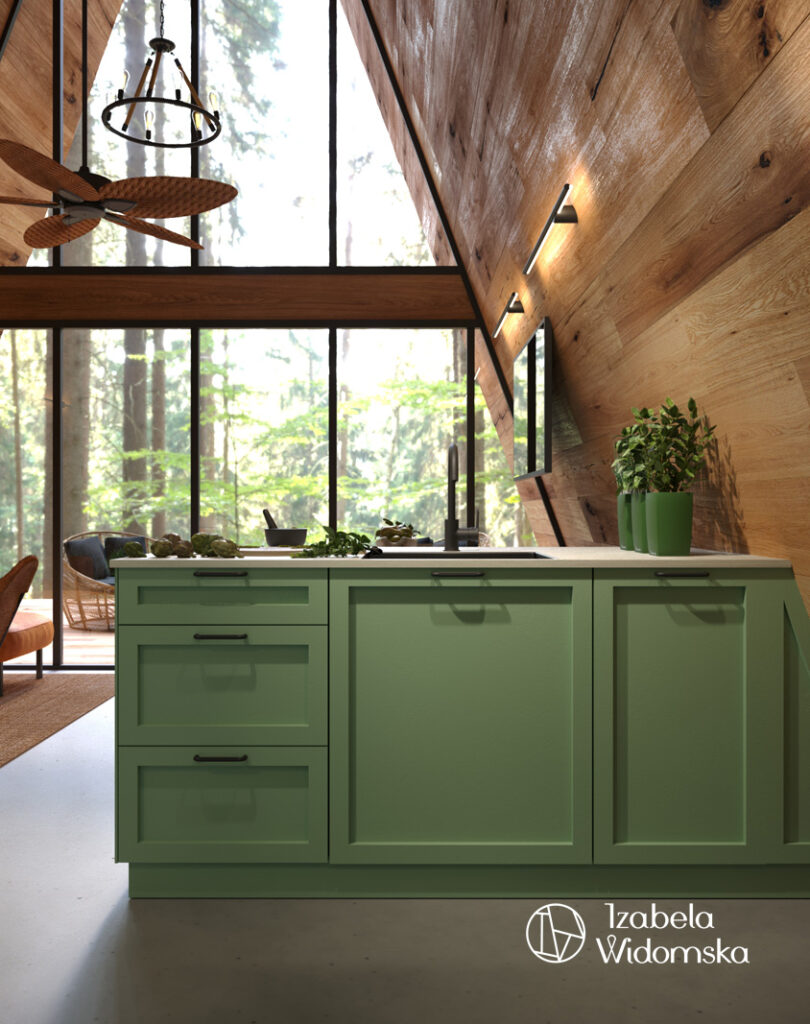 Domek letniskowy | Komfort Piękno Dopasowanie | Projekt wnętrza architekt Izabela Widomska