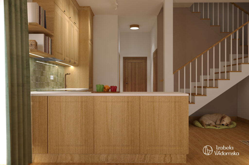 Segment w stylu modern country | Harmonia Ciepło Dobre życie | Projekt wnętrza architekt Izabela Widomska