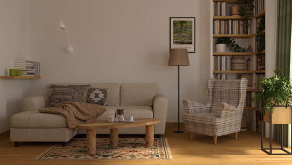 Segment w stylu modern country