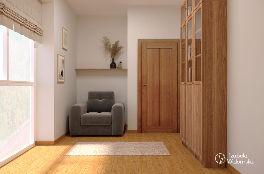 Segment w stylu modern country | Harmonia Ciepło Dobre życie | Projekt wnętrza architekt Izabela Widomska