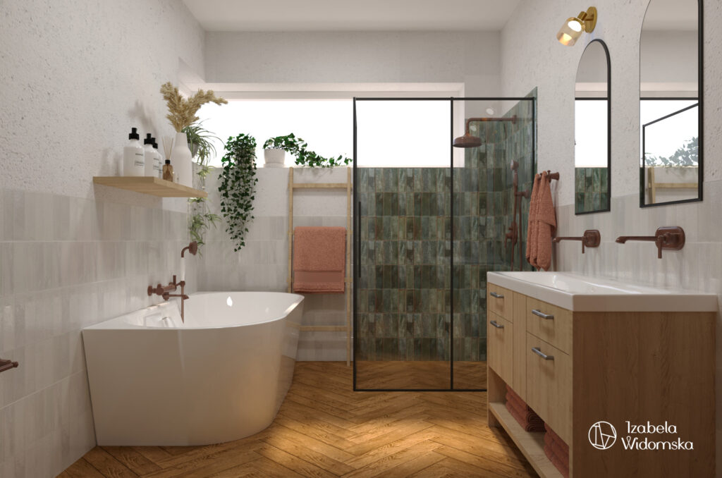 Segment w stylu modern country | Harmonia Ciepło Dobre życie | Projekt wnętrza architekt Izabela Widomska