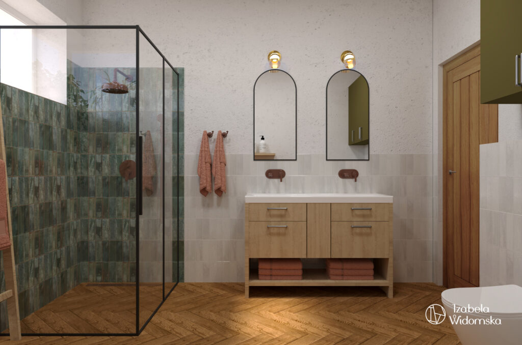 Segment w stylu modern country | Harmonia Ciepło Dobre życie | Projekt wnętrza architekt Izabela Widomska